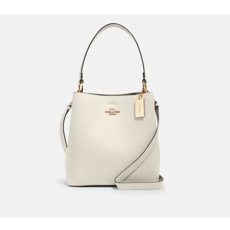 New Coach Small Town Bucket Bag In Chalk